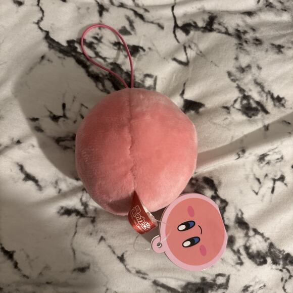 Kirby Star Face Mini Plush Mascot - Amusement Handheld Size NEW - Picture 3 of 6